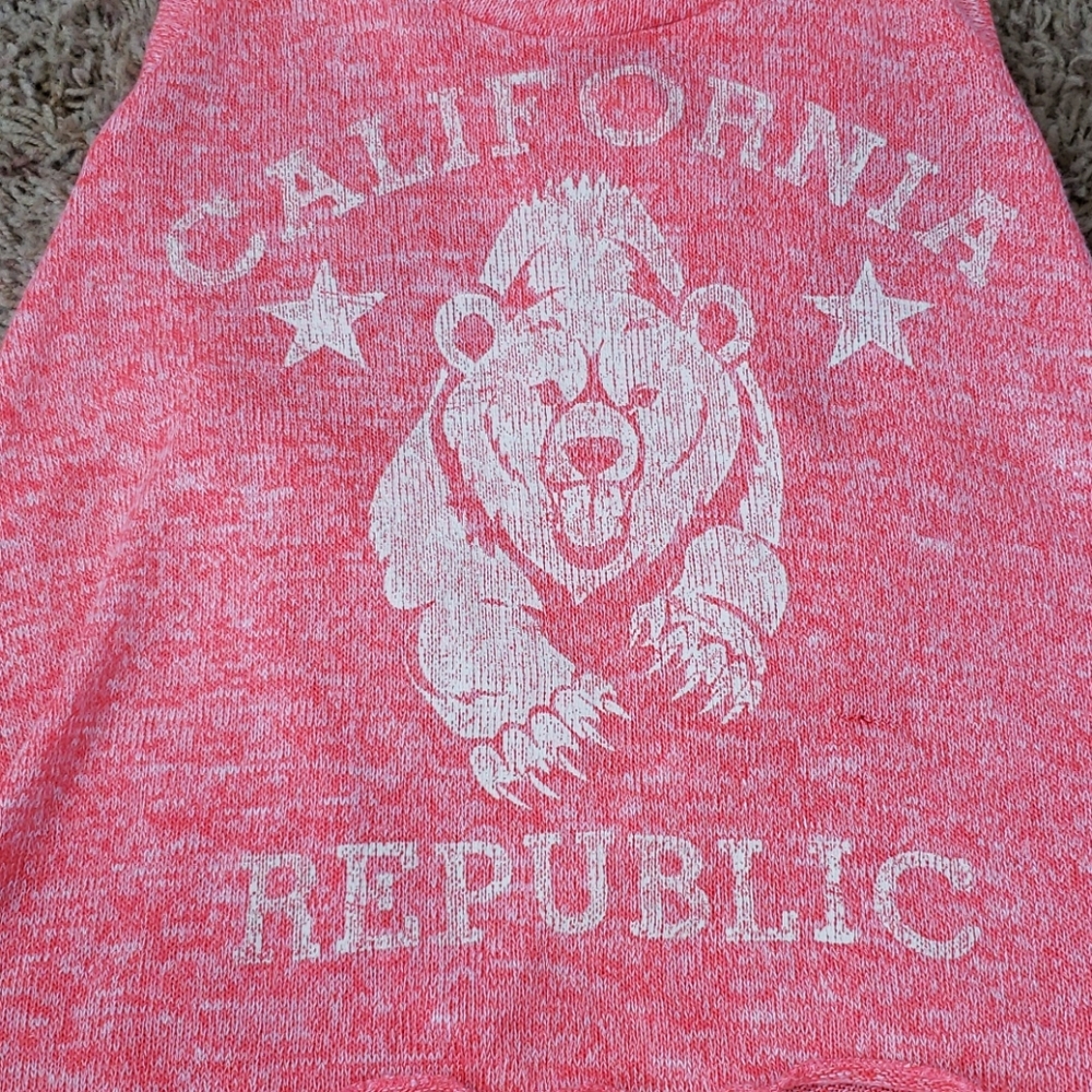 Stranded Pink Republic Racerback High Low Tank - Picture 2 of 5